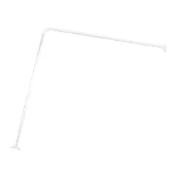Tendance Držač zavese za kadu 80x80cm Aluminijum beli