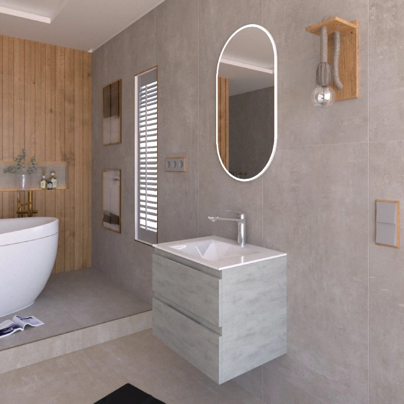 Friendly 600BX Grigio Caldo Lavabo E-8005-60