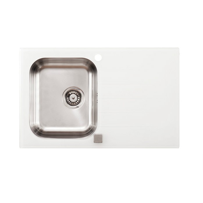 Metalac ONIX usadna 1D 800x500 sa pop - up sifonom fi 90 Bela 800 x 500 137892