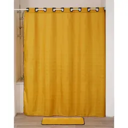 Tendance Zavesa za kadu 180x200 cm zuto crna