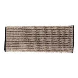 Tendance Tepih za kupatilo 45x120 cm pamuk/poliester bez/crna
