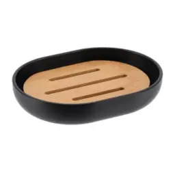 Tendance Držač sapuna oval bambus crna
