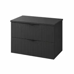 Cersanit Tirso Set 80cm Crna (Ormarić sa fiokama + Radna ploča)