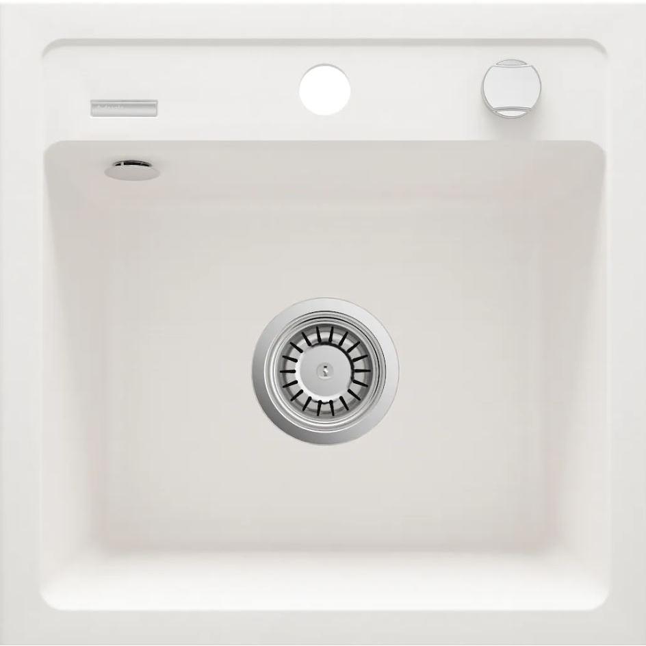 Deante Zorba ZQZ A103 ugradna Alabaster Bela 440x440/184mm