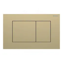 Geberit Sigma40 Square tipka za dvokoličinsku tehniku ispiranja brušeni mesing easy-to-clean 115.629.QF.1
