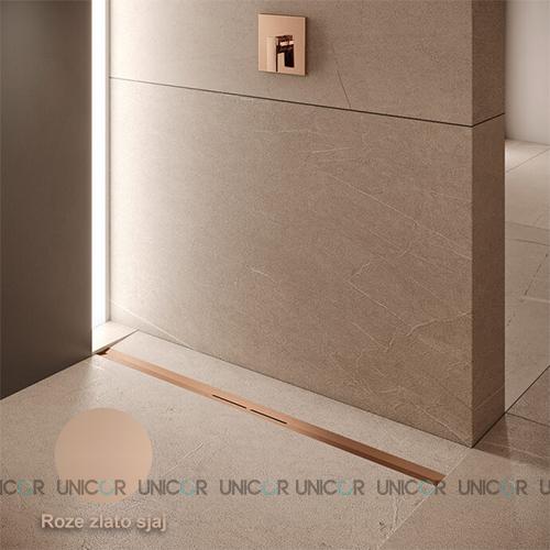 Tece Drainprofile roze zlatna sjaj 1000 kanalica 671013