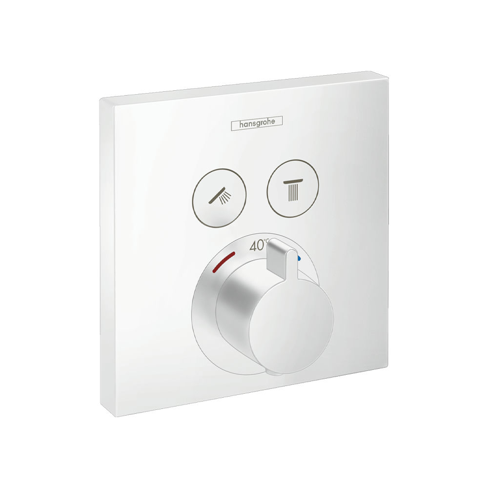 Hansgrohe ShowerSelect mešač termostatski za tuš kadu 2 funkcije Matt White 15763700