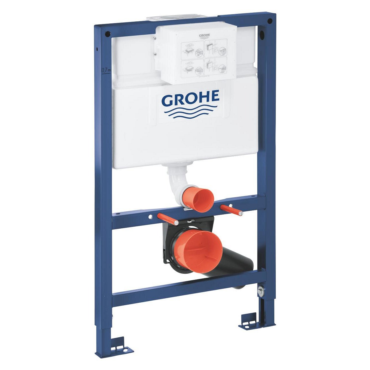 Grohe Rapid SL ugradni vodokotlić 0.82m montiranje tipke top/front 38526000