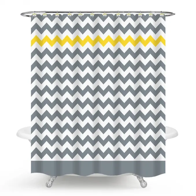 Minotti Kupatilska zavesa 2000x1800 summer vibes sa dekorativnim kukicama