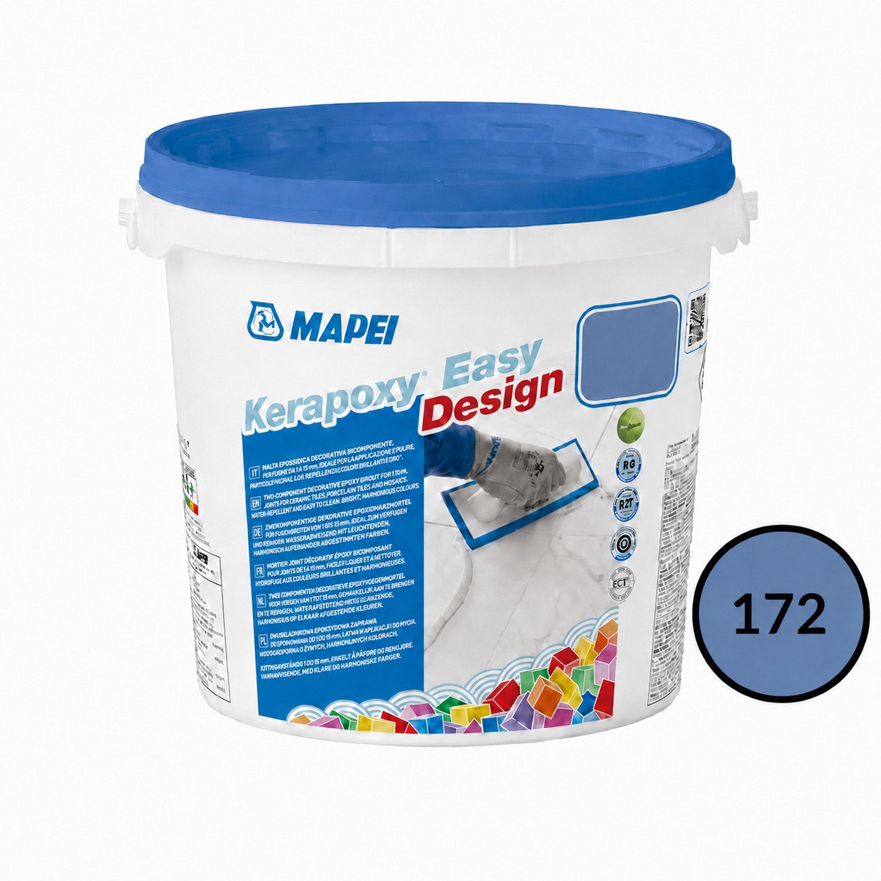 Mapei Kerapoxy easy design 172 Svemirsko plava kantica 3 kg