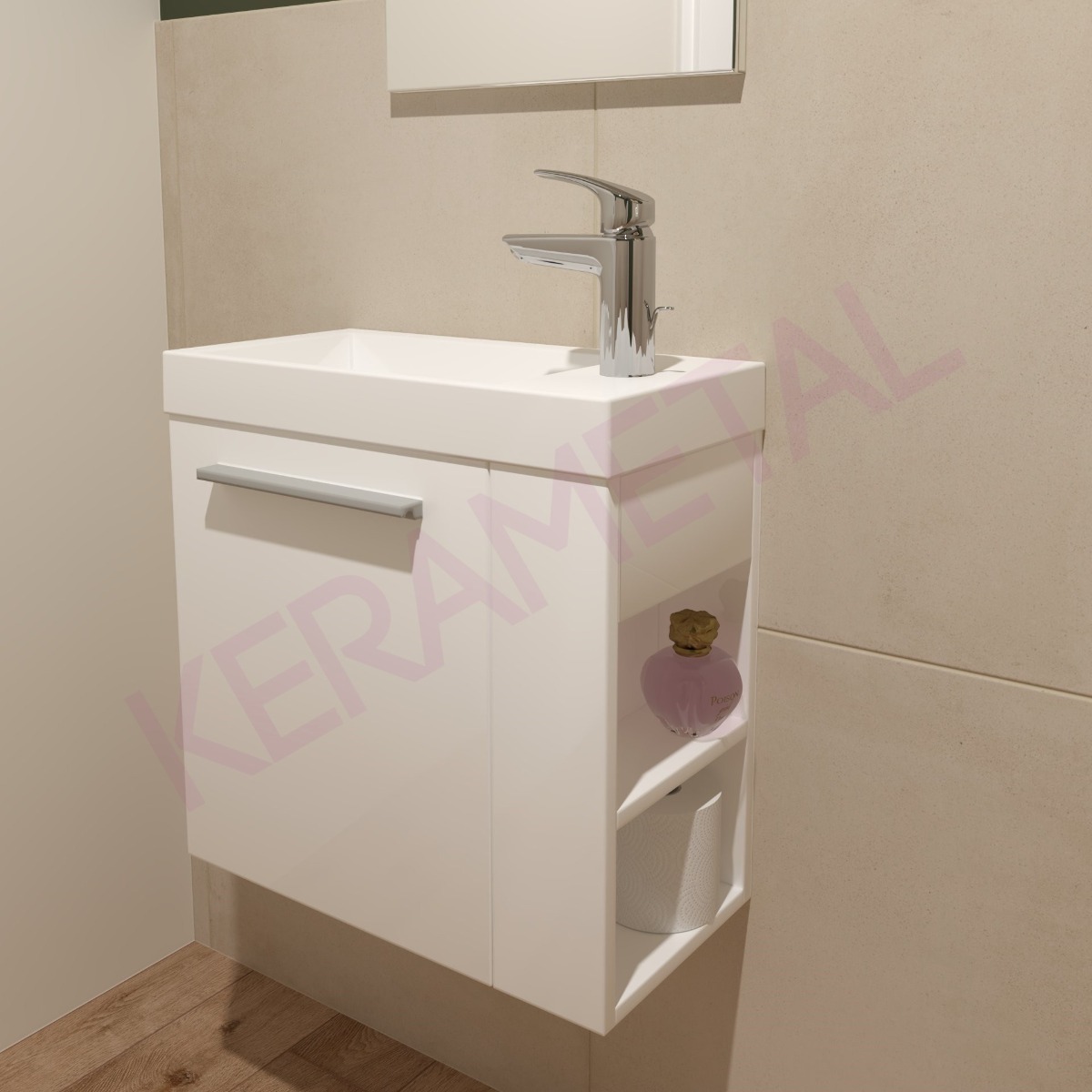 Kolpa Kiki ormarić sa umivaonikom OUK 50cm L White 568080