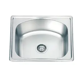 Inter Ceramic Sudopera alpaka usadna pravougaona 43x50x16 sifon 11cm hrom+s3