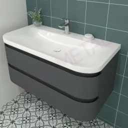 Kolpa ormarić sa umivaonikom Vittoria OUV 100cm Dark Grey 547050