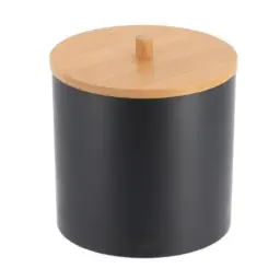 Tendance Kutija za vatu bath 7,5x10 cm bambus crna