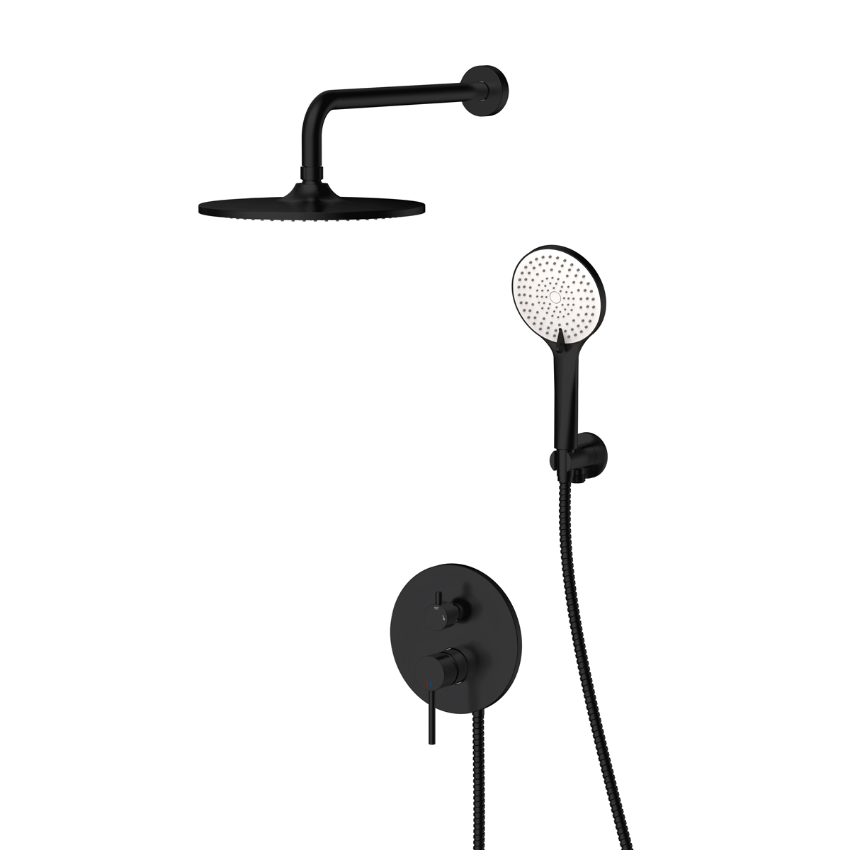 Giusta Ultima ugradni tuš set 01 Black Matte 71301BM0