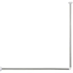 Tendance Držač za zavese za kadu ugaoni 90x90cm aluminijum hrom