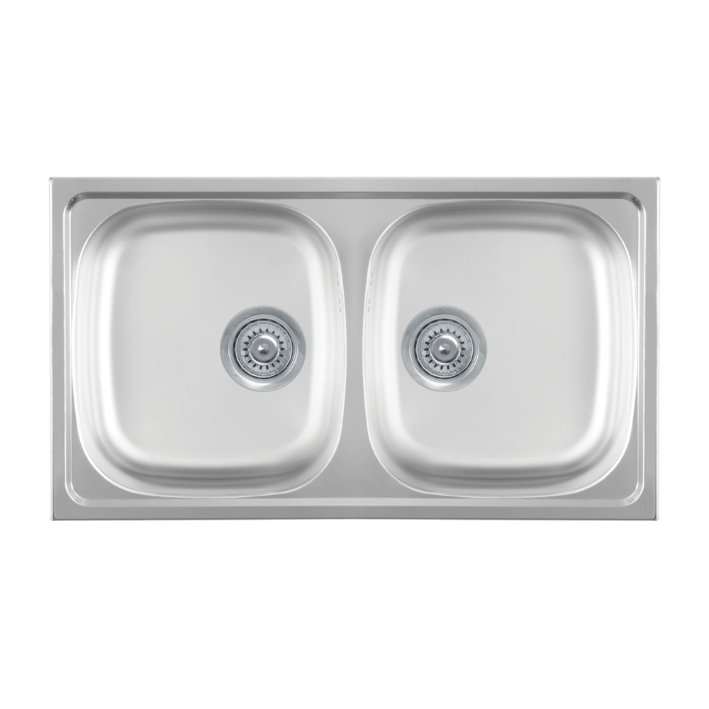 Metalac Luna FLEX Reljefna 2D Inox sudopera fi 90 770 x 435 123321