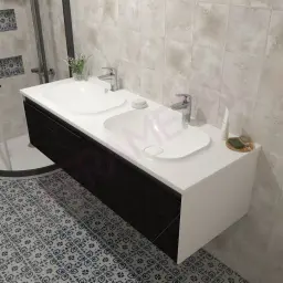 Kolpa ormarić sa umivaonikom Pandora OUP 150cm Black stone 514230