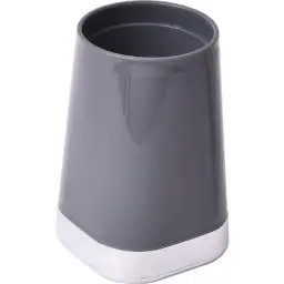 Tendance Čaša za četkice 7x7x11cm pp/hrom siva