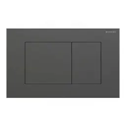 Geberit Sigma40 Square tipka za dvokoličinsku tehniku ispiranja brušeni crni hrom easy-to-clean 115.629.QD.1