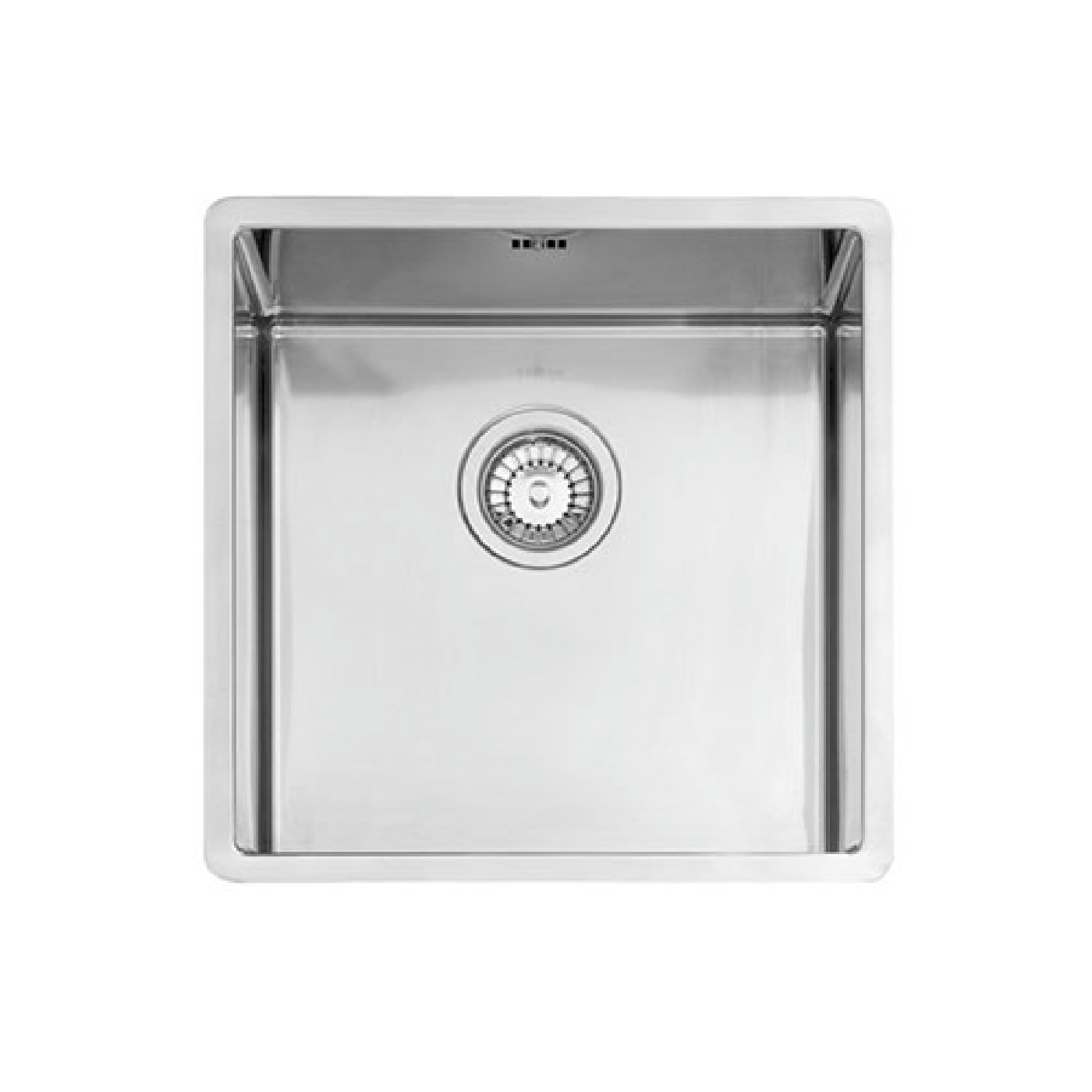 Metalac Quadro ARTInox 400 sa sifonom fi90, Podgradna sudopera 450x450