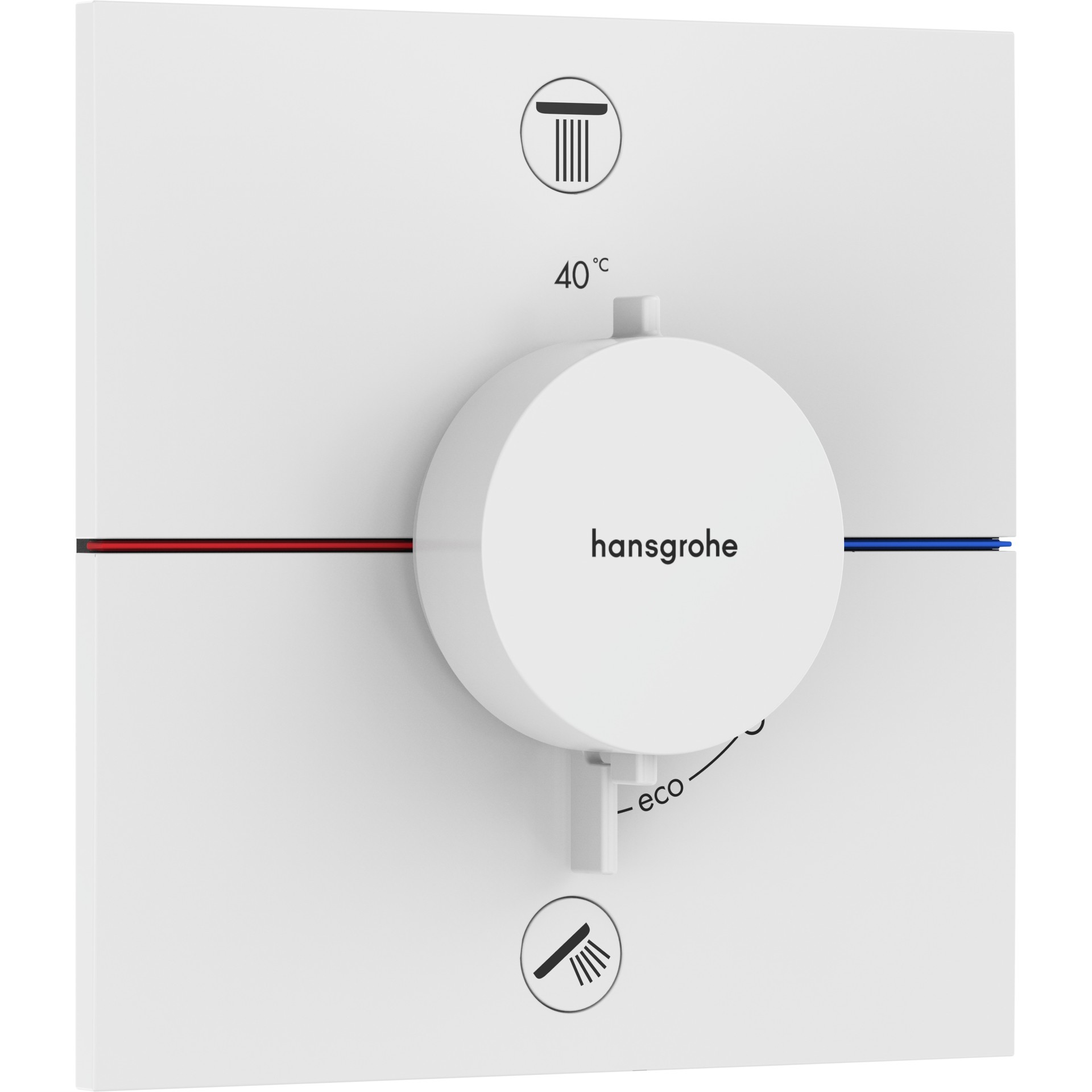 Hansgrohe ShowerSelect Comfort E mešač termostatski za skrivenu ugradnju 2 funkcije Matt White 15572700