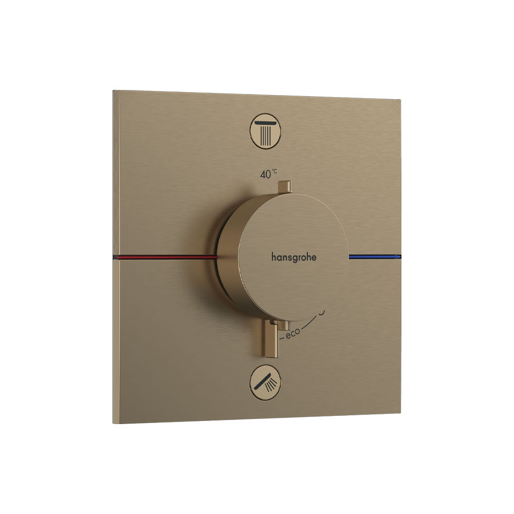 Hansgrohe ShowerSelect Comfort E mešač termostatski za skrivenu ugradnju 2 funkcije Brushed Bronze 15572140