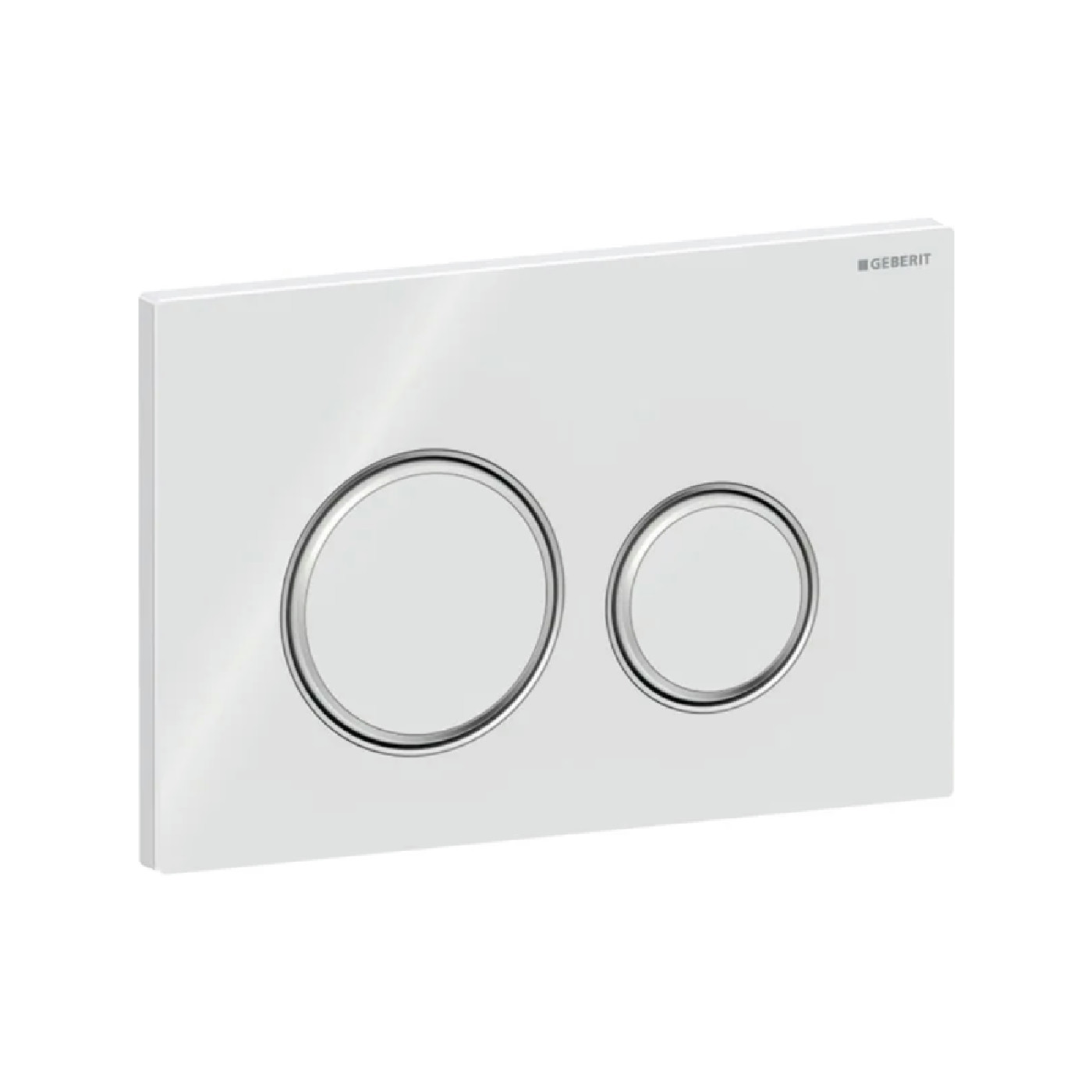 Geberit tipka Sigma 21 Bela/sjaj hrom 115.884.SI.1
