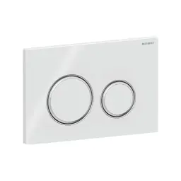 Geberit tipka Sigma 21 Bela/sjaj hrom 115.884.SI.1