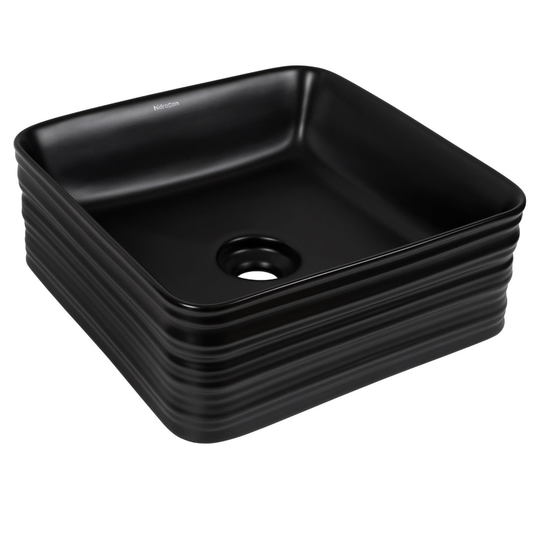 Hidrosan lavabo Art 380*380*150 [KW-1531A] [crna, mat]