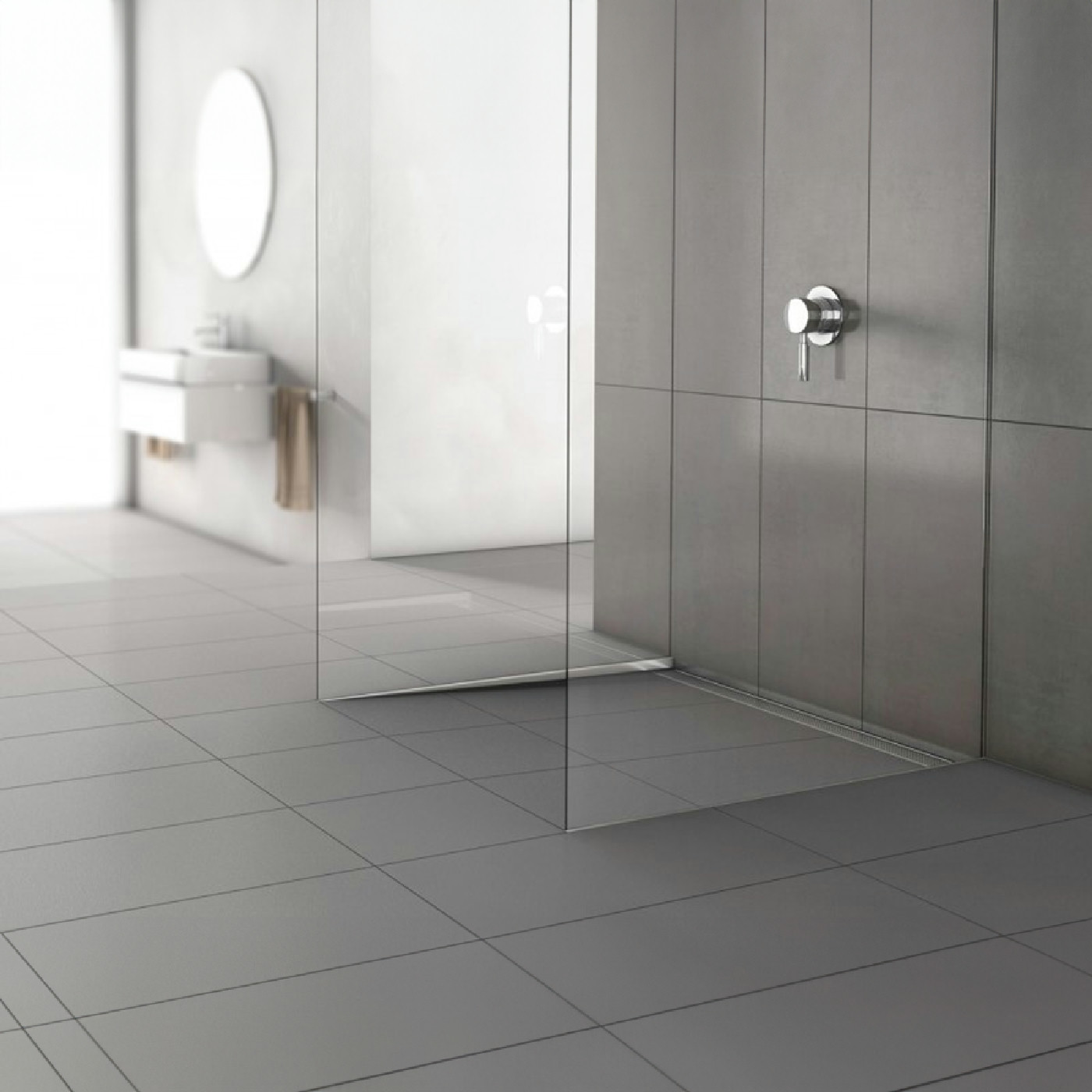 Aco SHOWERSTEP LEVA Lajsna 1490mm 10mm brušena 9010.72.41