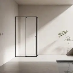 NPQ1231-L tuš kabina 90x120x200 matt black leva