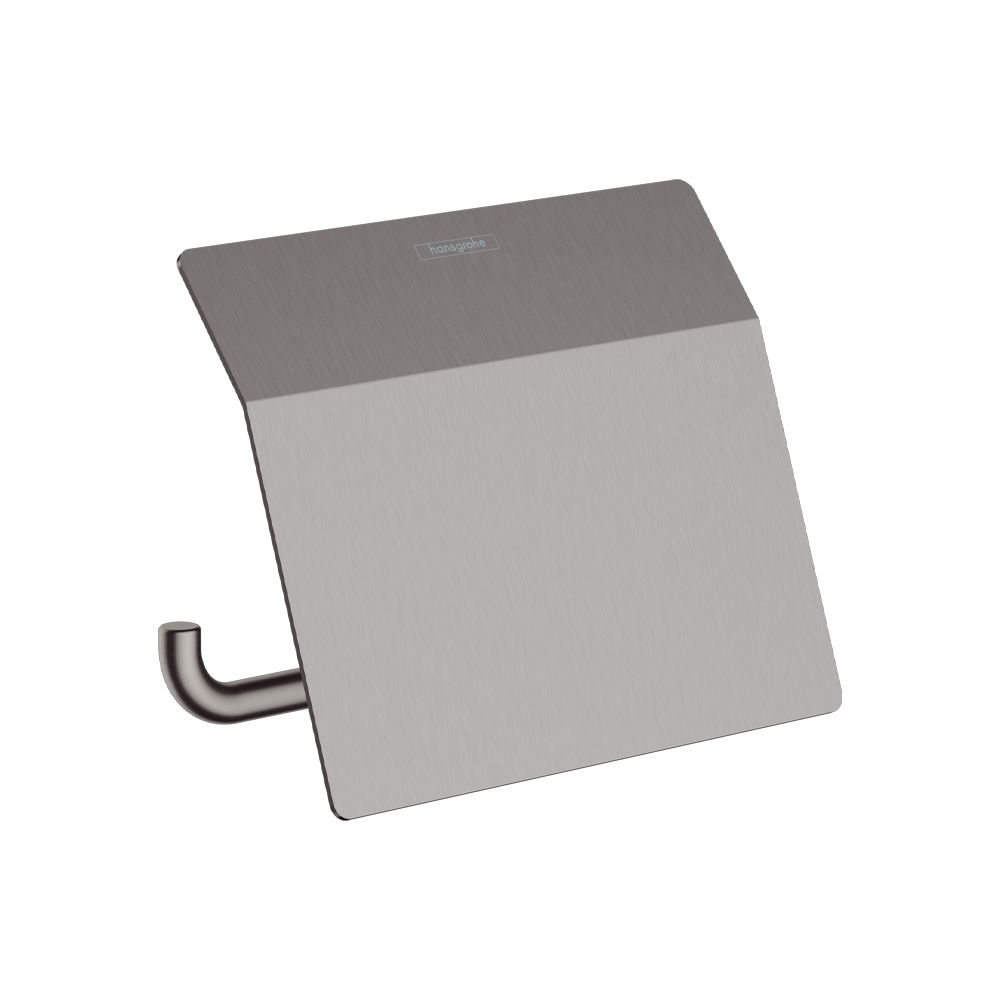 Hansgrohe AddStories držač toalet papira sa poklopcem Brushed Black Chrome 41753340
