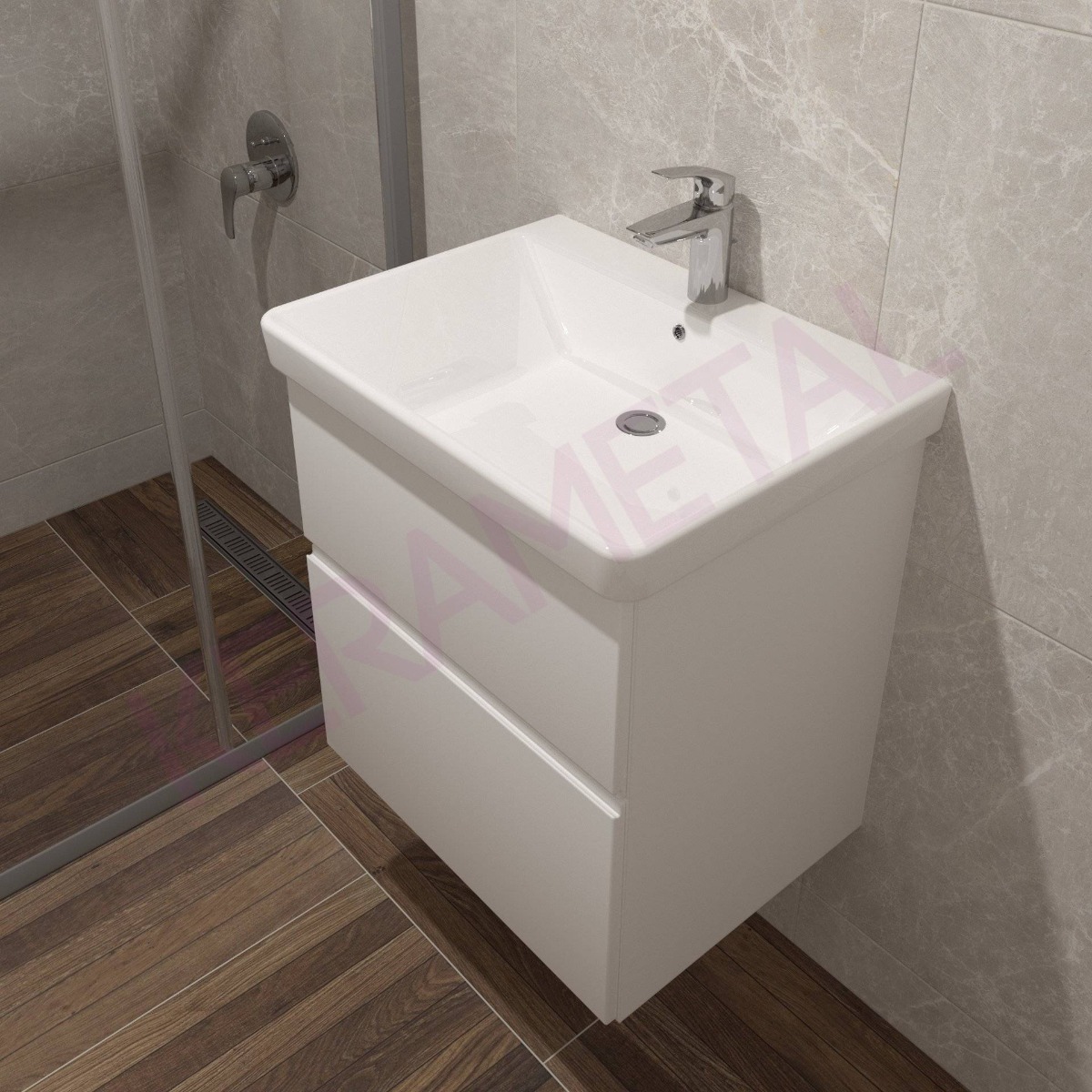 Kolpa ormarić sa umivaonikom Oxana OUO 60cm White 507160