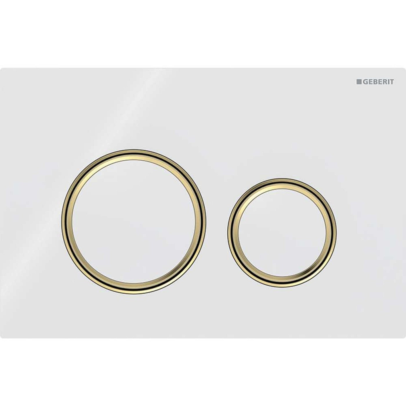 Geberit tipka Sigma50 bela/mesing/bela-staklo 115.652.SI.1