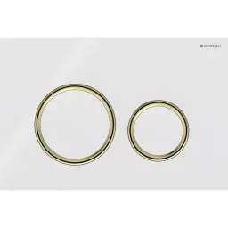 Geberit tipka Sigma50 bela/mesing/bela-staklo 115.652.SI.1