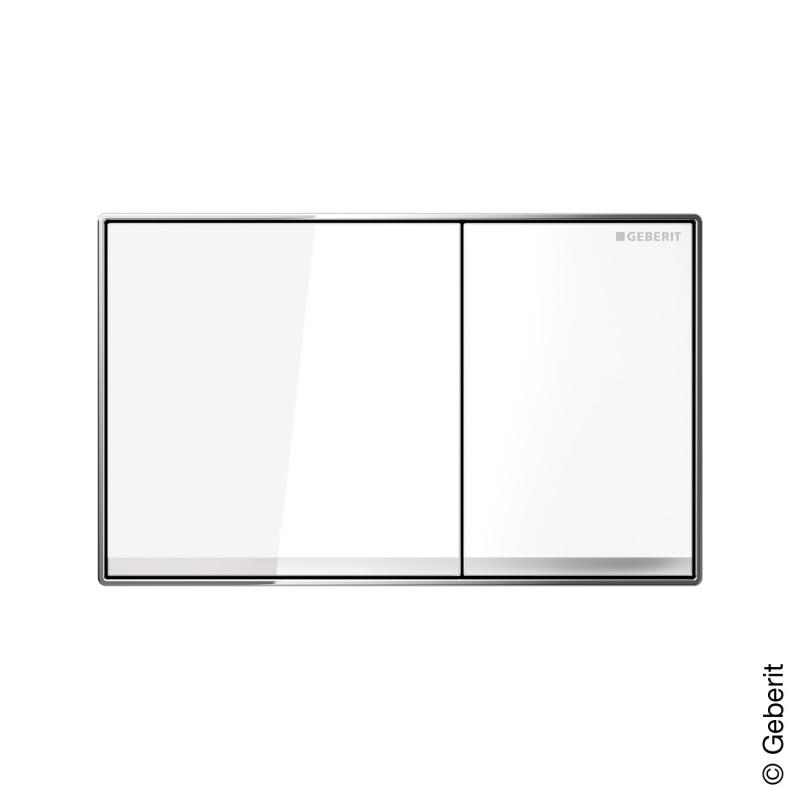 Geberit tipka Sigma 60 staklo/bela 115.640.SI.1