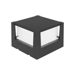 Braytron LED Zidna Svetiljka Kvadratna 15W Sivi CCT IP65 BG38-01582