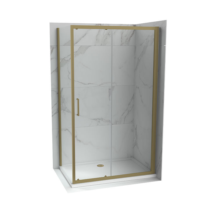 Copen BOCNO STAKLO Atlas PRO 800x1950 Brushed gold 6mm