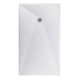Astral Lithos Tuš kada 140x80 - Liveni mermer Bela