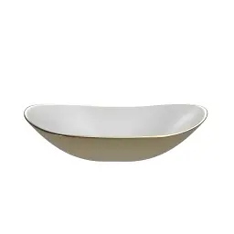 Copen nadgradni lavabo 615x360x155 zlatno beli C-15-200