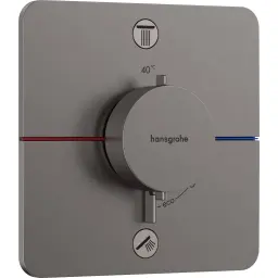 Hansgrohe ShowerSelect Comfort Q mešač termostatski za skrivenu ugradnju 2 funkcije Brushed Black Chrome 15583340