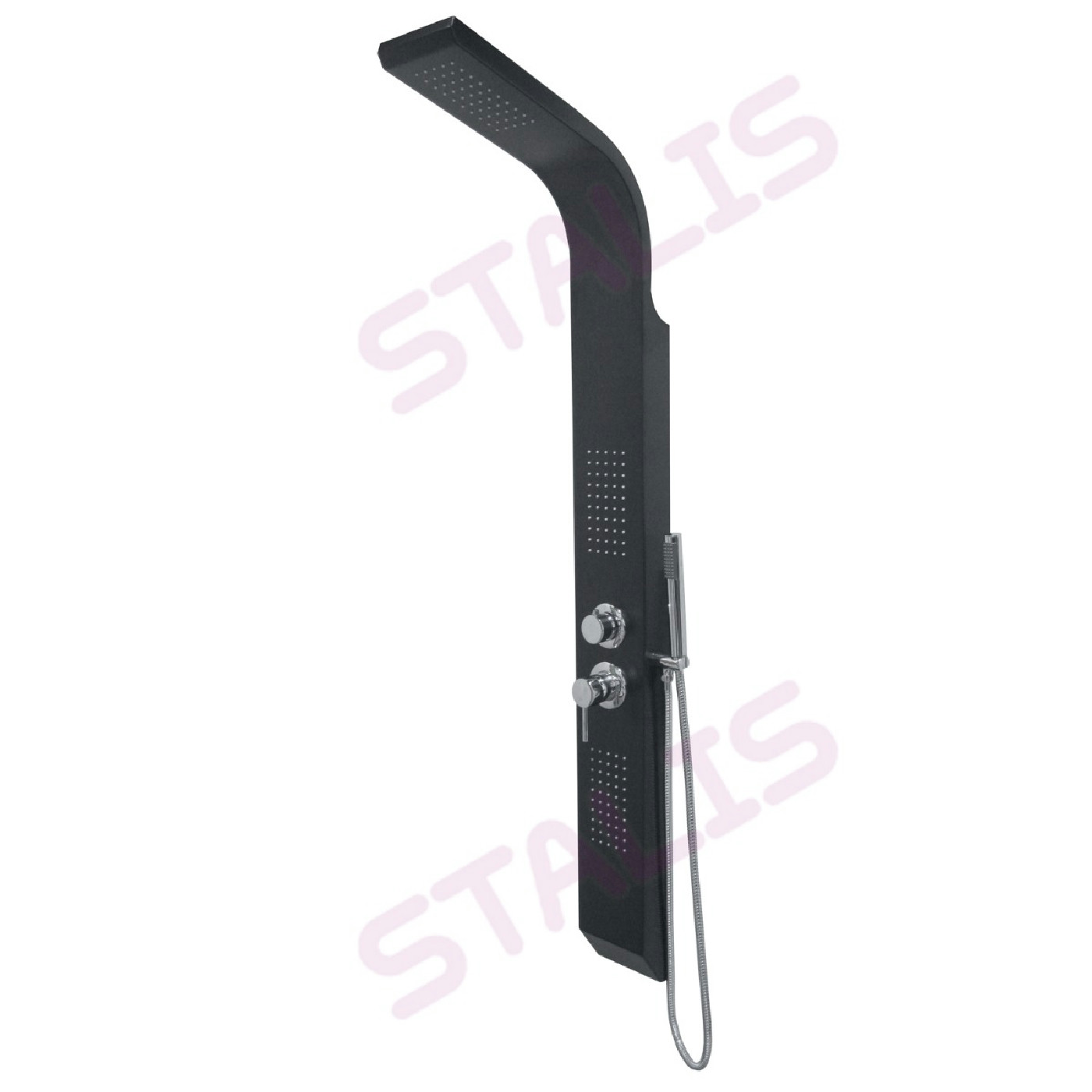Tuš panel LIMAN L-691 crni 150x15cm