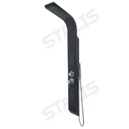 Tuš panel LIMAN L-691 crni 150x15cm