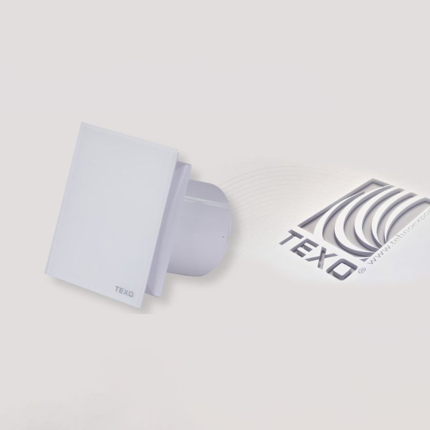 Texo Ventilator AIR PRO belo staklo - ravan 100