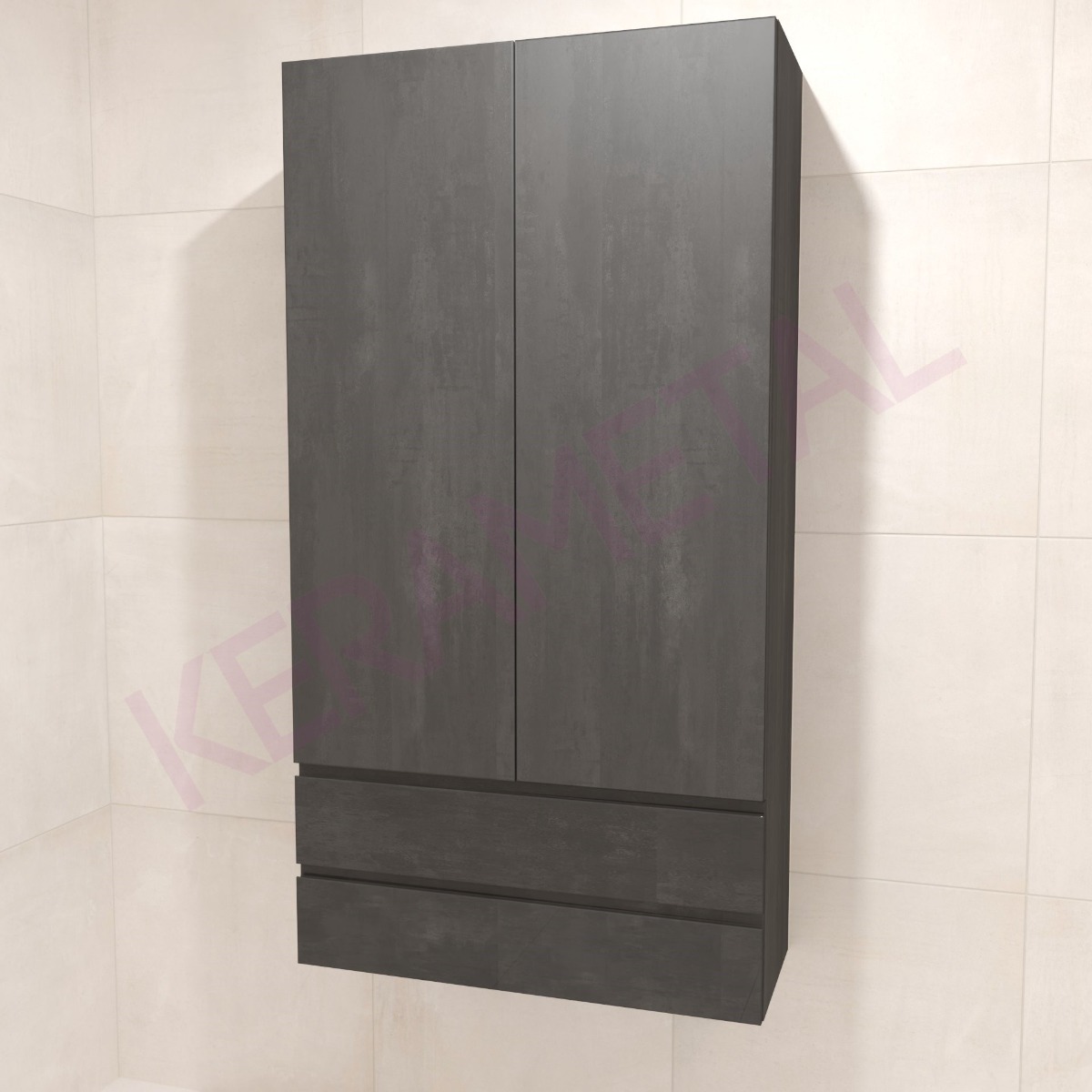 Kolpa ormarić Naomi N 1501/790mm Dark concrete 546090
