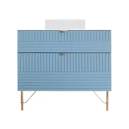 Pino Art Line Ormarić sa okruglim umivaonikom 90 Compact Plavi 1101PLA
