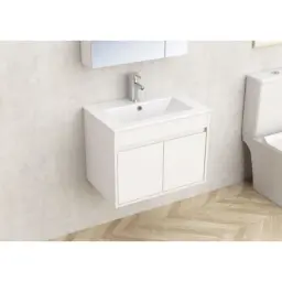 Inter Ceramic Kupatilski ormarić sa lavaboom zidni bari 61x39,5x47 pvc bela