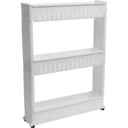 Tendance Trostruka polica NA TOČKIĆE 12X54X72 CM PP Bela