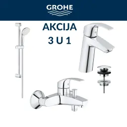 Grohe Eurosmart SET 3 U 1 Umivaonik kada klizna šipka